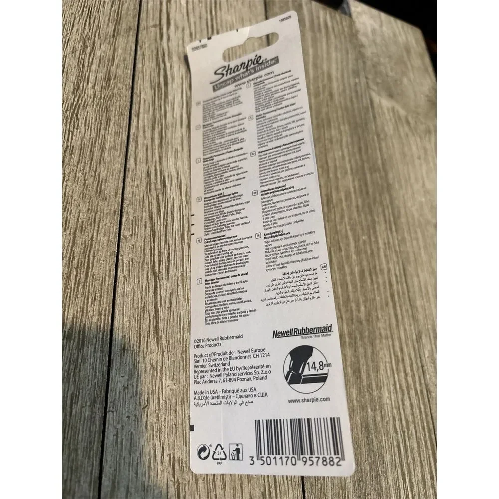Sharpie Magnum Permanent‎ Marker Chisel Tip Black Lot Of 3